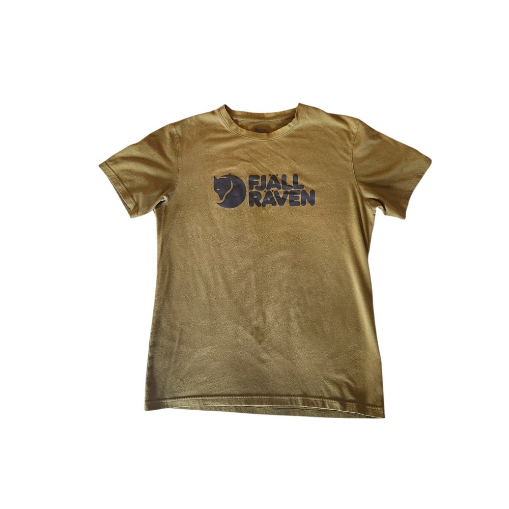 Fjall Raven Shirt Mens Medium Short Sleeve Crew Neck Outdoors Lightweight Green